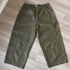 Pilcro women faux leather Pants in Olive